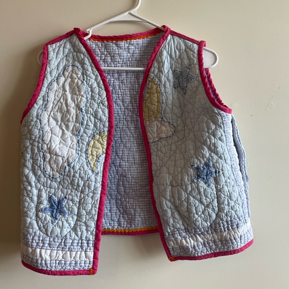 Hand-Made Quilted Gingham Vest - Picture 4 of 6